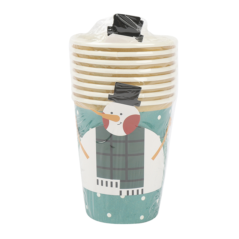 Christmas Snowman Paper cup